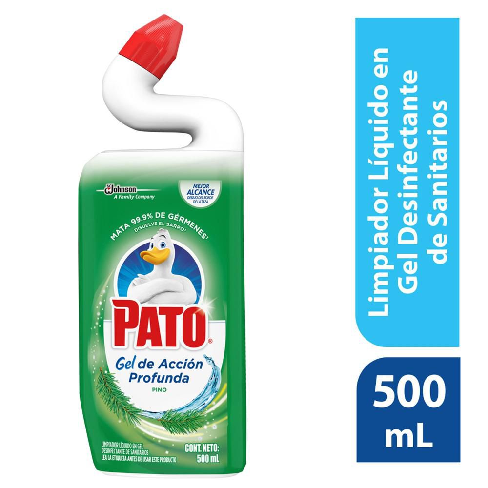 Desinfectante PATO gel acción profunda inodoros pino (500  ml) img #1