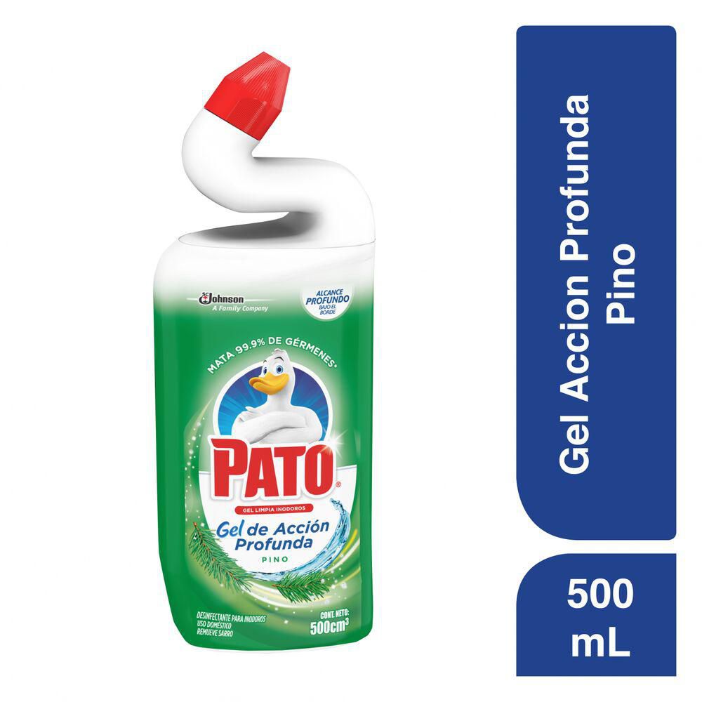 Desinfectante PATO gel acción profunda inodoros pino (500  ml) img #2