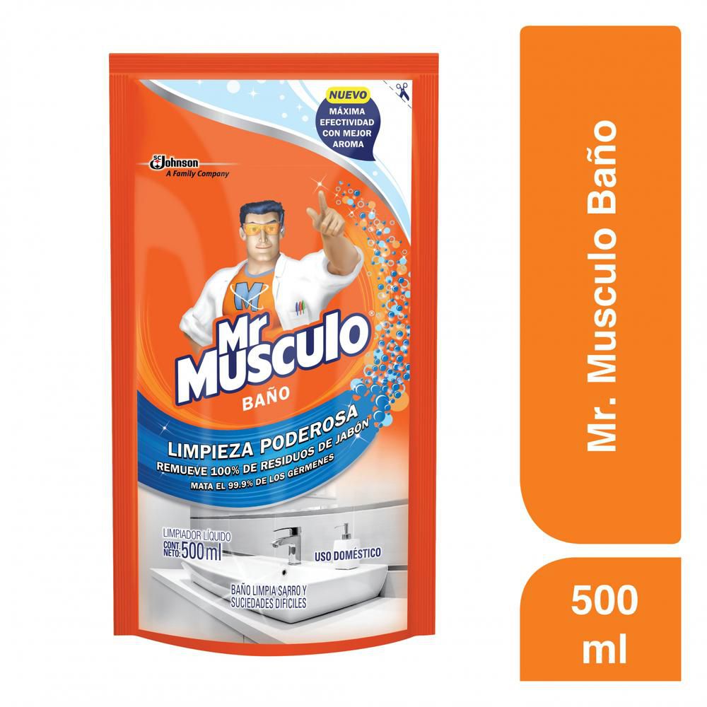 Limpiador MR MUSCULO repuesto para baños (500  ml) img #2
