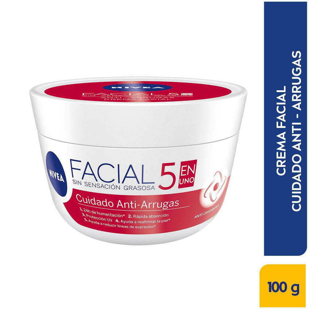 Crema facial NIVEA hidratante antiarrugas (100  ml) img #2