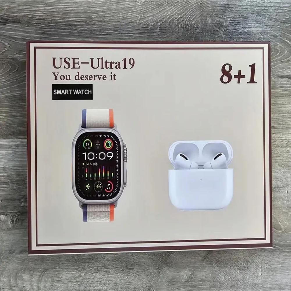 Combo De Smartwatch Y Audífonos Ultra 19 8 + 1 img #4