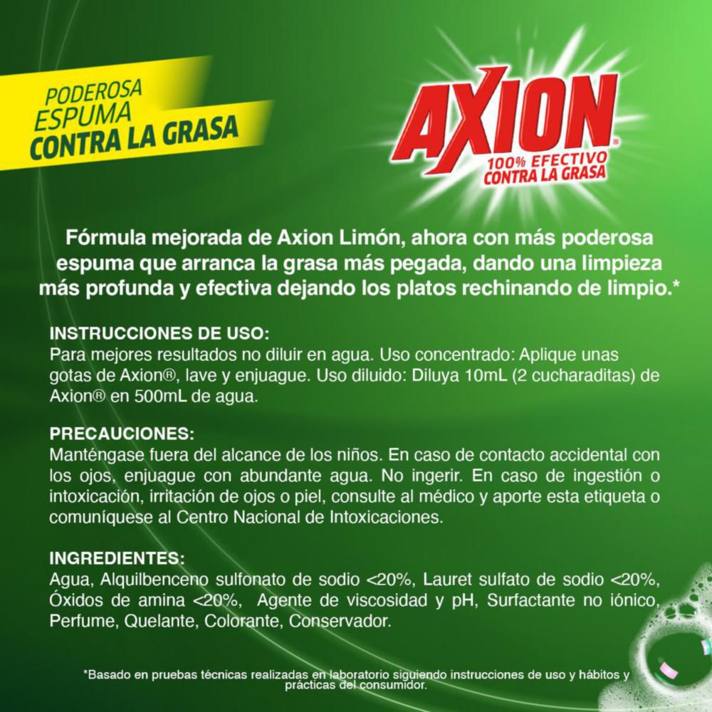 Lavaloza AXION líquido limón poder desengrasante (1500  ml) img #6