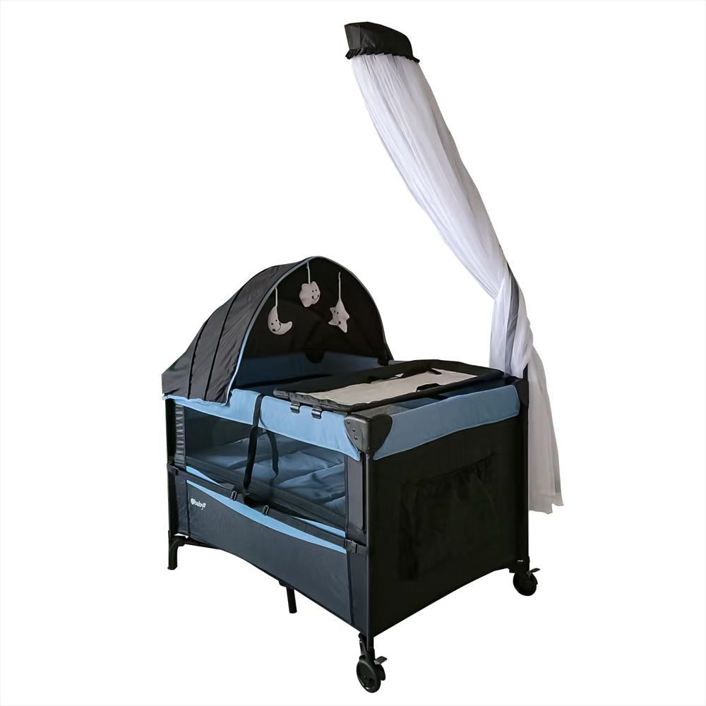 Cuna Corral Función Colecho Laya Eb760 Azul img #1