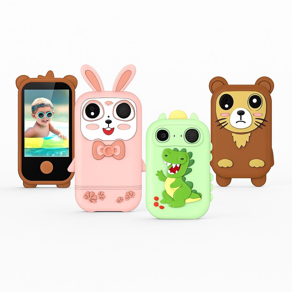 Camara Celular Para Niños Tactil Color Marron img #2