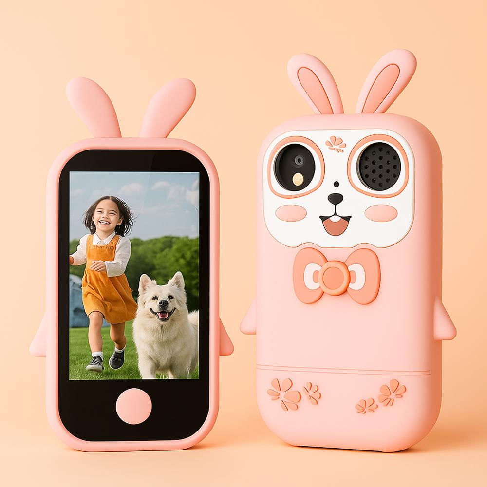 Camara Celular Para Niños Tactil Color Marron img #3