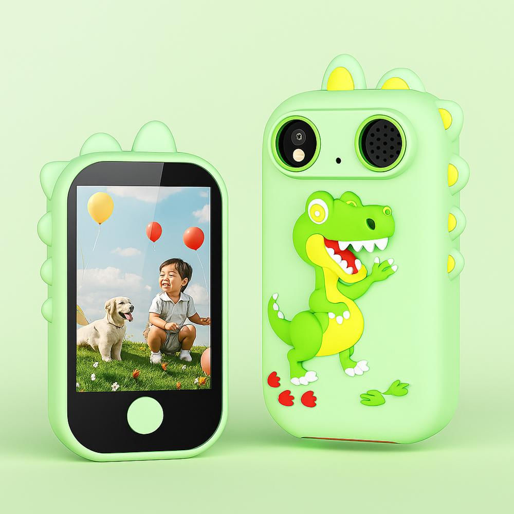 Camara Celular Para Niños Tactil Color Marron img #4