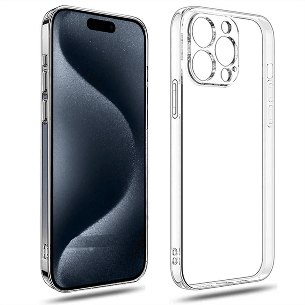 Funda Rígida Transparente Antichoque Para Iphone 15 Pro Max img #3