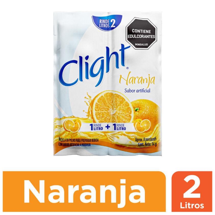 Bebida refrescante CLIGHT sin calorías sabor a naranja (14  gr) img #1