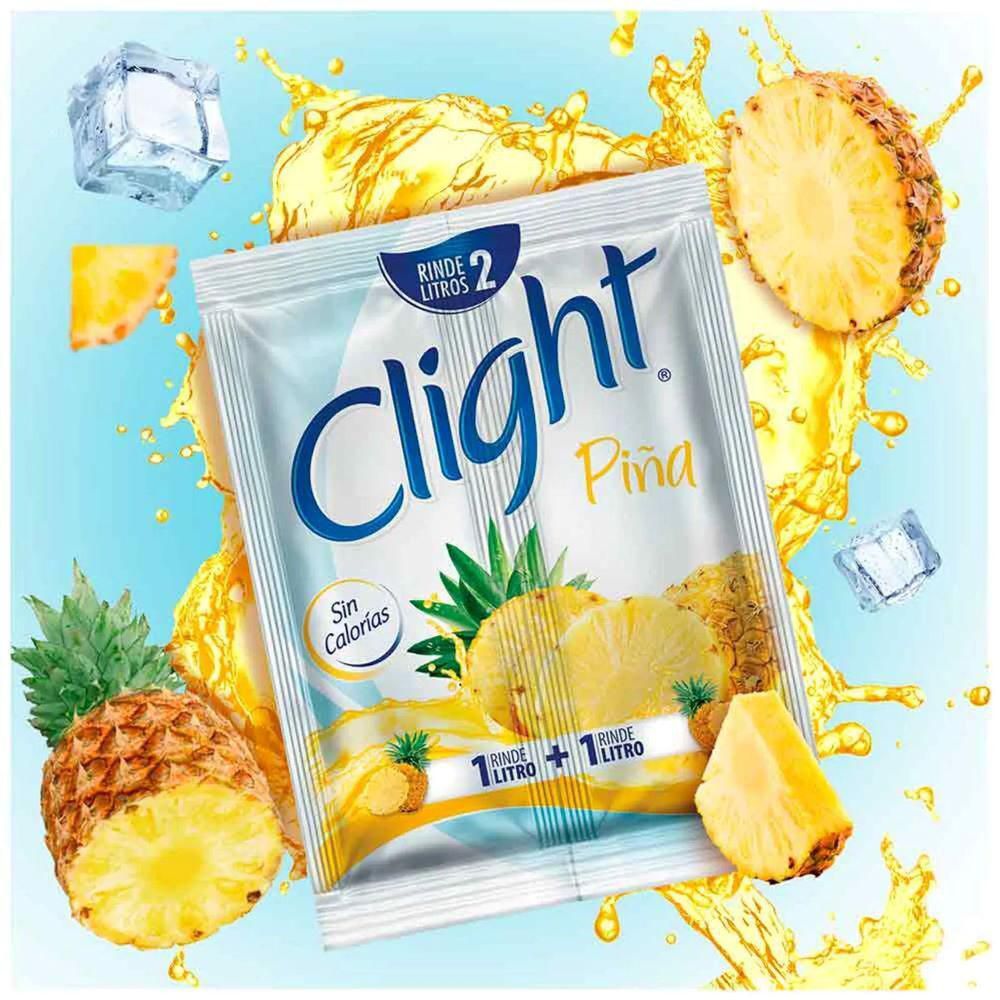Bebida refrescante CLIGHT sin calorías sabor a piña (14  gr) img #2