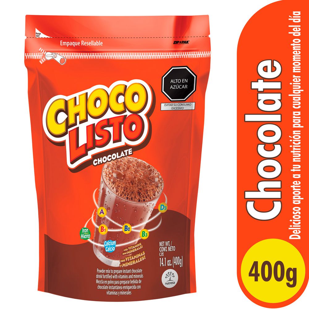 Bebida achocolatada CHOCOLISTO en polvo (400  gr) img #1