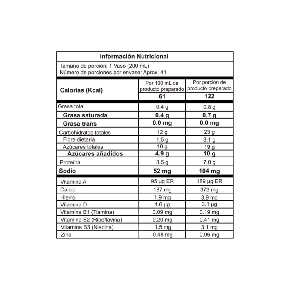 Bebida achocolatada CHOCOLISTO en polvo (750  gr) img #3