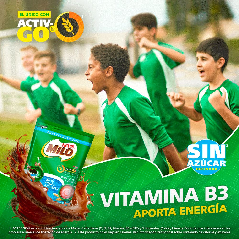 Bebida achocolatada MILO NUTRI FIT menos azúcares (200  gr) img #5