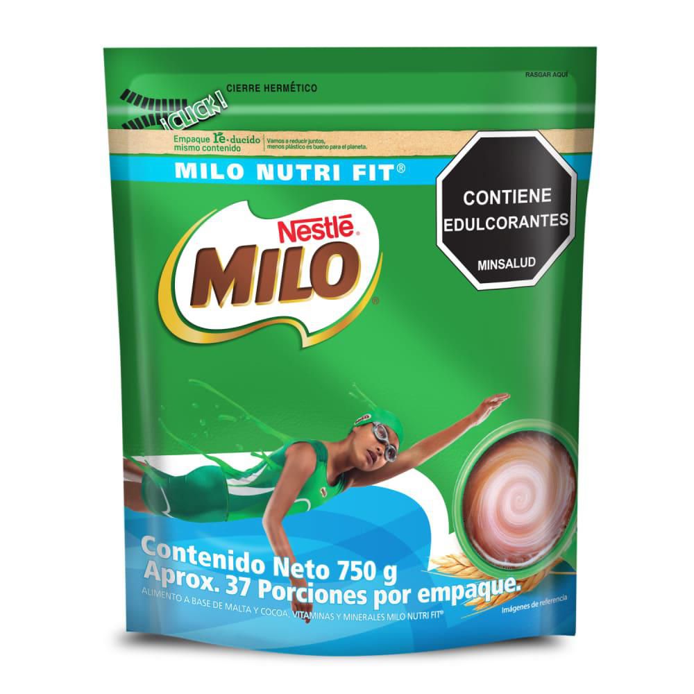 Bebida achocolatada MILO NUTRI FIT menos azúcares (750  gr) img #2
