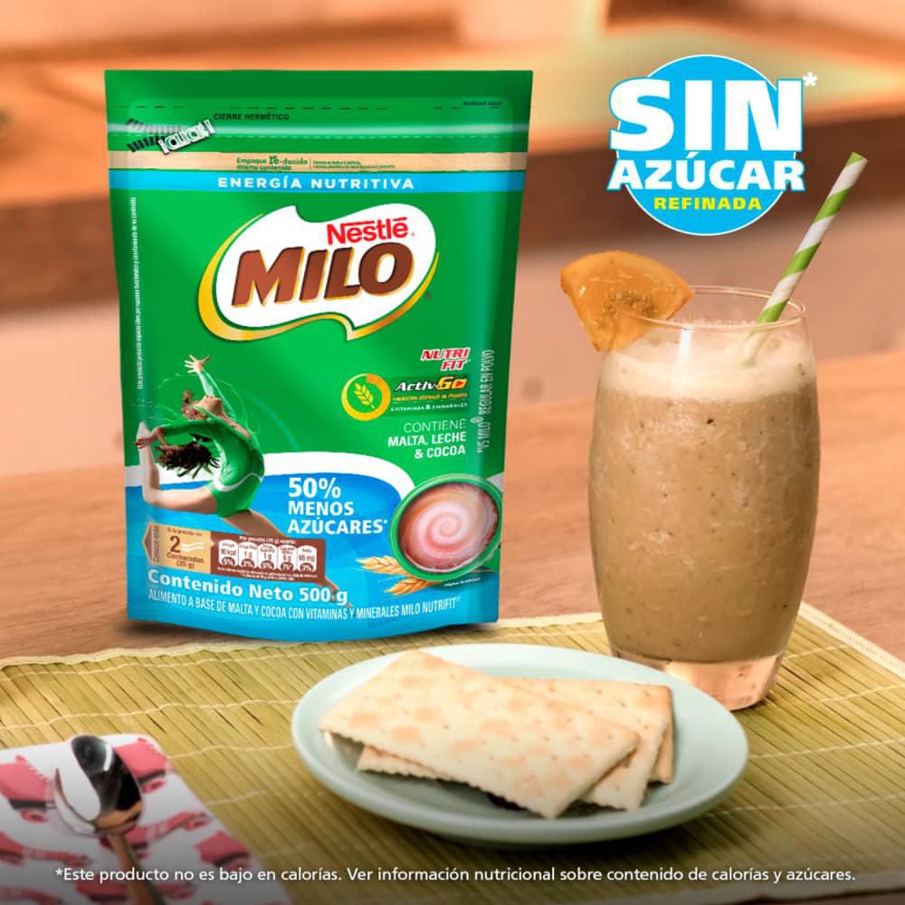 Bebida achocolatada MILO NUTRI FIT menos azúcares (750  gr) img #6