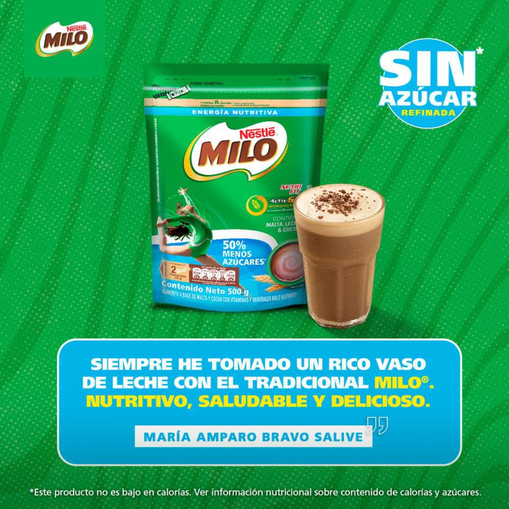 Bebida achocolatada MILO NUTRI FIT menos azúcares (750  gr) img #8