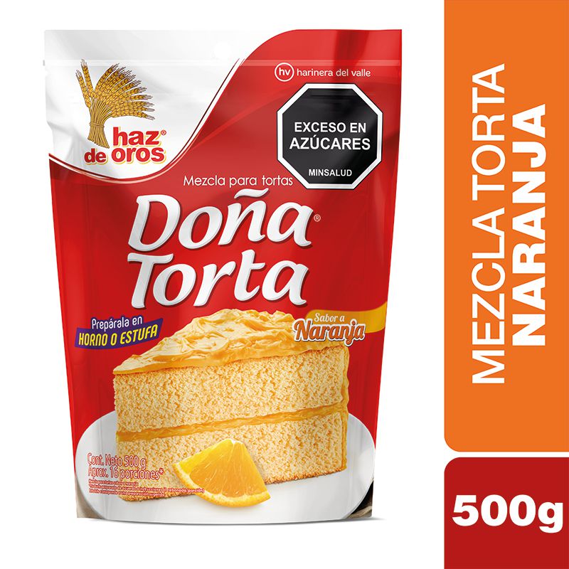 Mezcla en polvo DONA TORTA naranja (500  gr) img #1