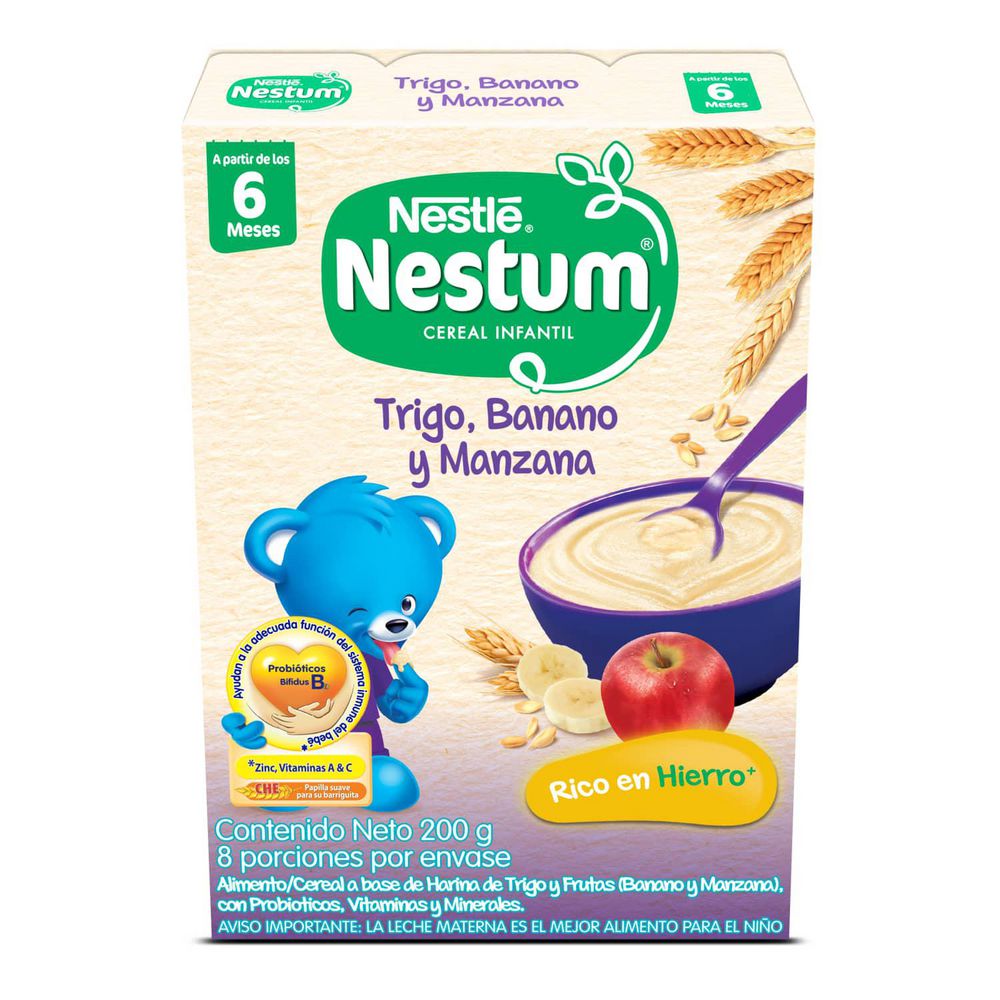 Cereal NESTUM trigo, banano y manzana (200  gr) img #2