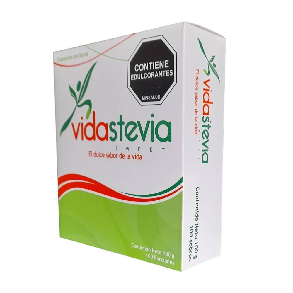 Endulzante VIDA STEVIA stevia en sobres (100  gr) img #2