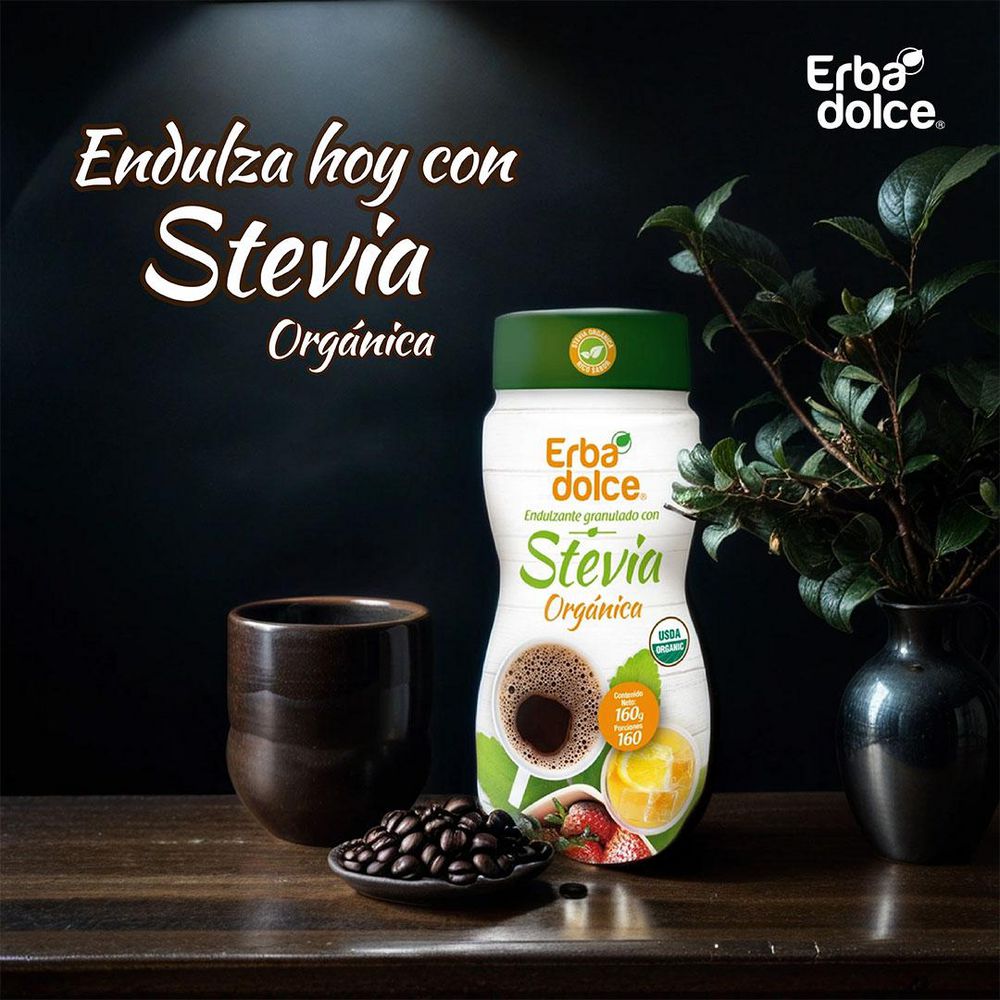 Endulzante ERBA DOLCE con stevia en polvo (160  gr) img #4