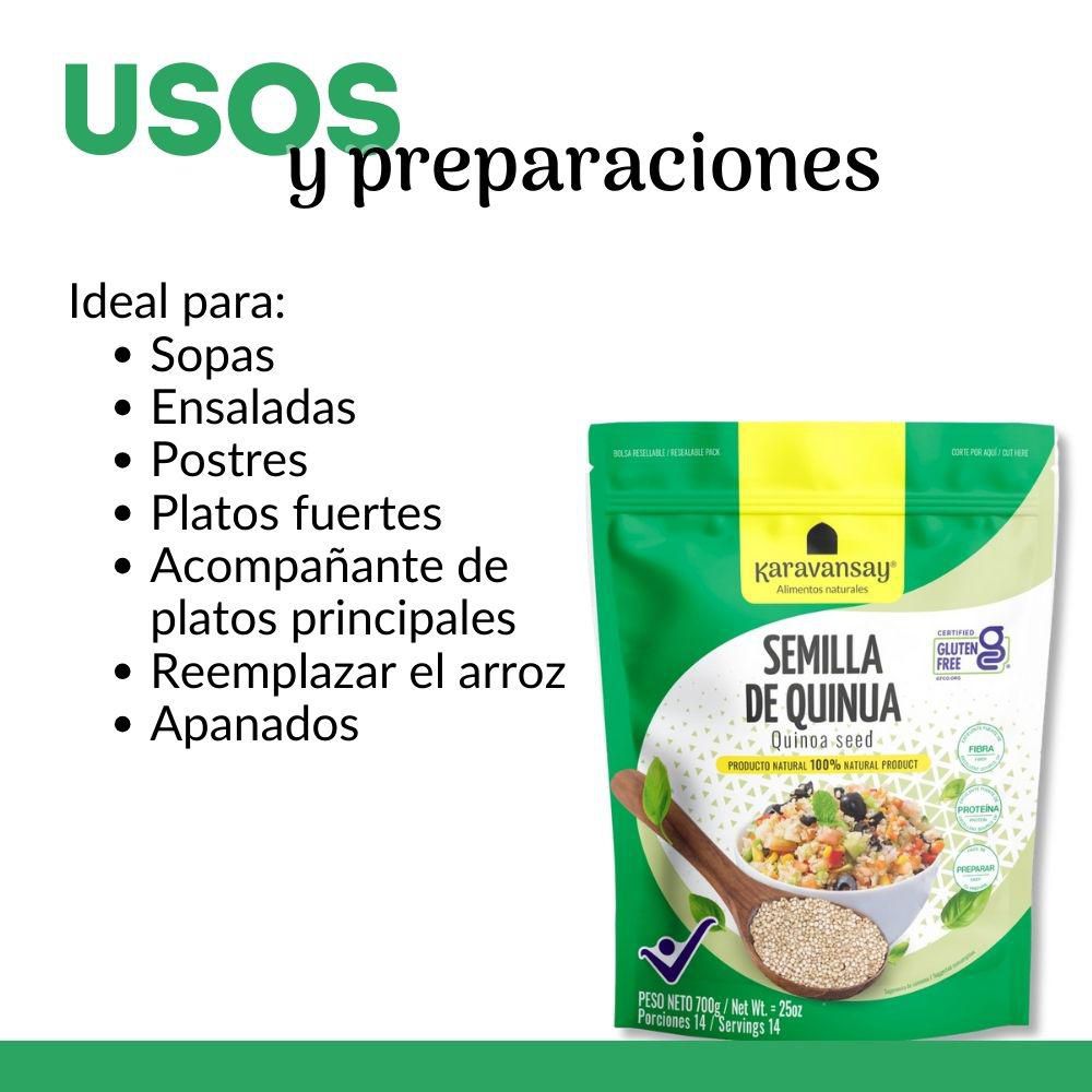 Semillas de quinua Karavansay pre lavada (700  gr) img #3