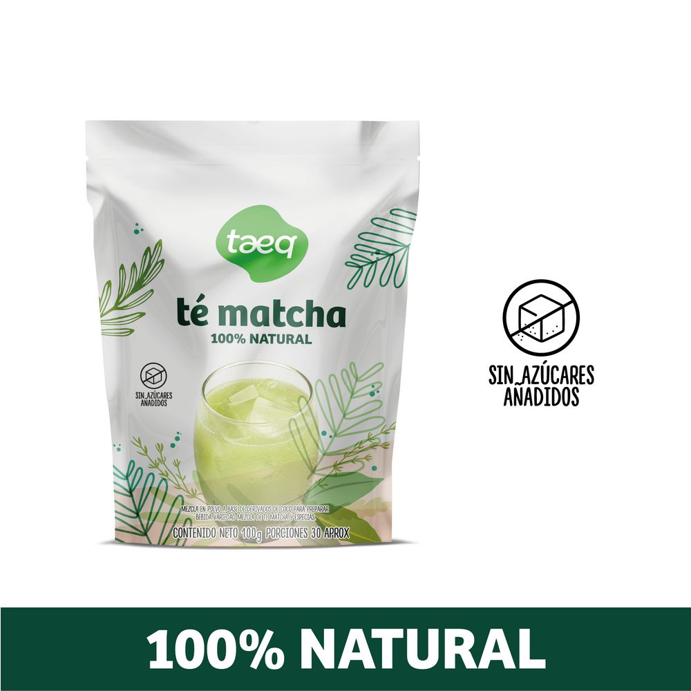 Té TAEQ matcha 100% natural (100  gr) img #1
