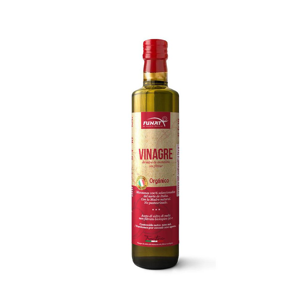 Vinagre de manzana FUNAT orgánico sidra manzana (500  ml) img #2