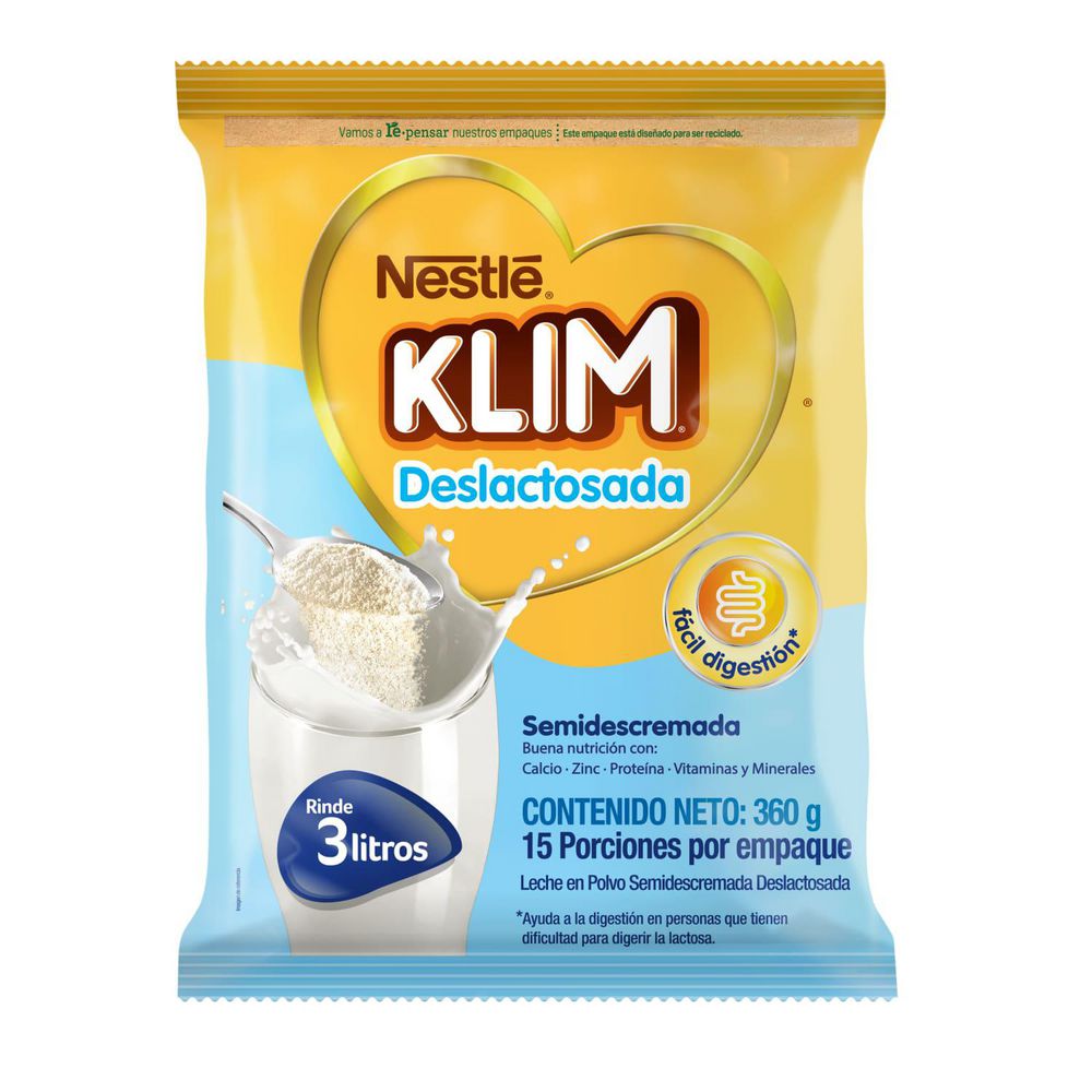 Leche KLIM en polvo deslactosada (360  gr) img #2