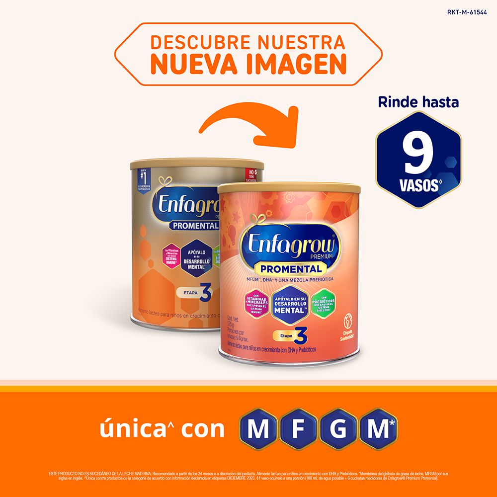 Formula infantil ENFAGROW alimento lácteo etapa 3 niños (375  gr) img #3