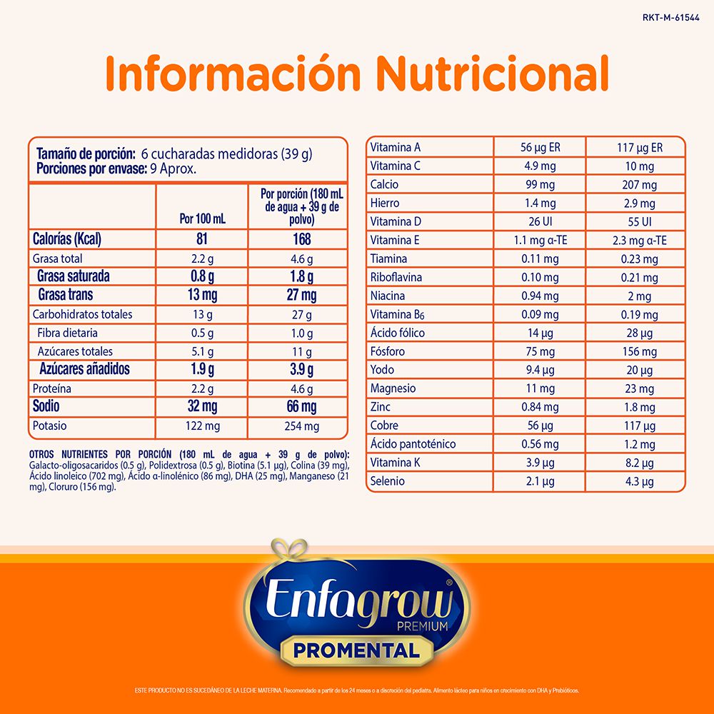 Formula infantil ENFAGROW alimento lácteo etapa 3 niños (375  gr) img #4