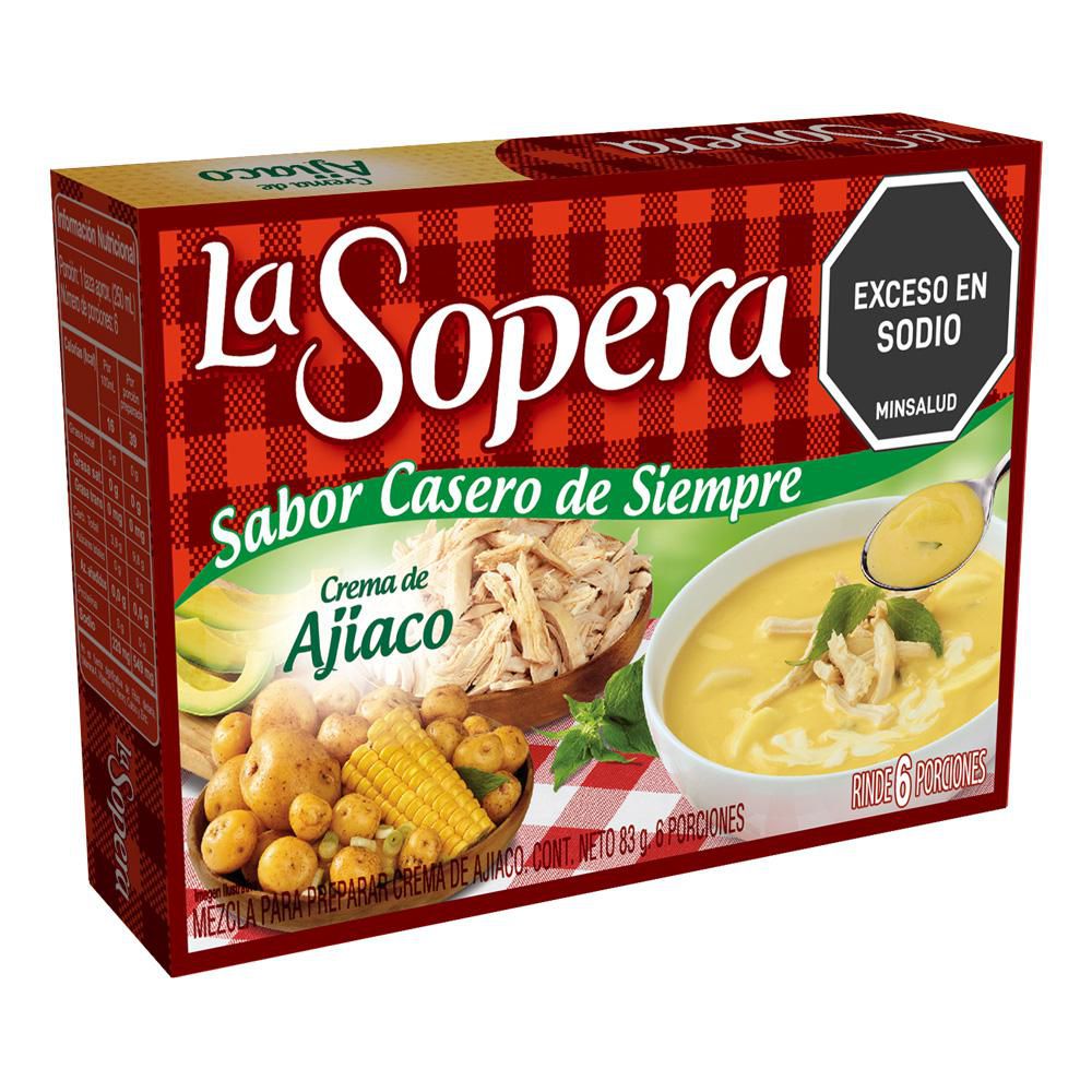Crema de ajiaco LA SOPERA en caja mezcla para preparar (83  gr) img #1