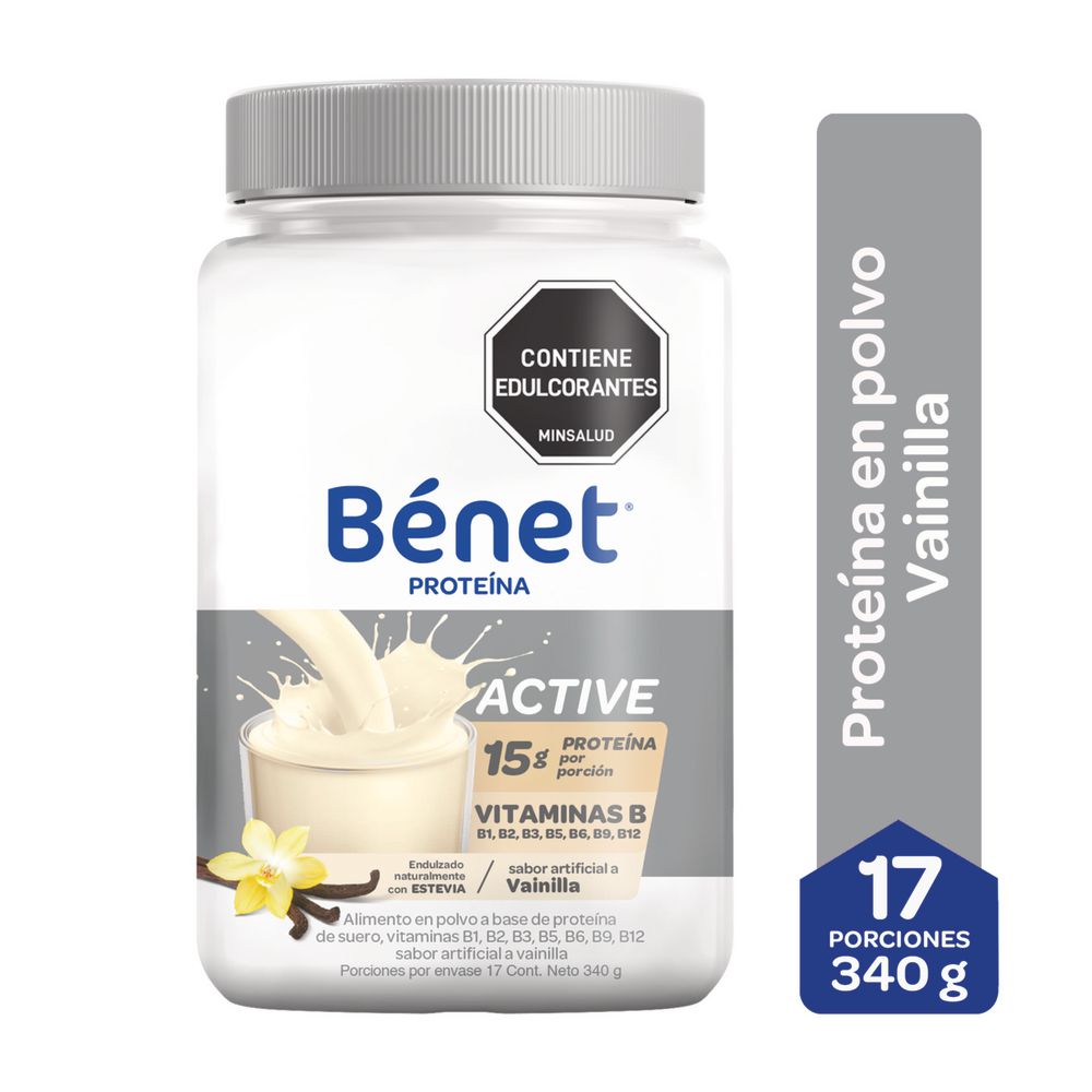 Proteína en polvo BENET vainilla (340  gr) img #1