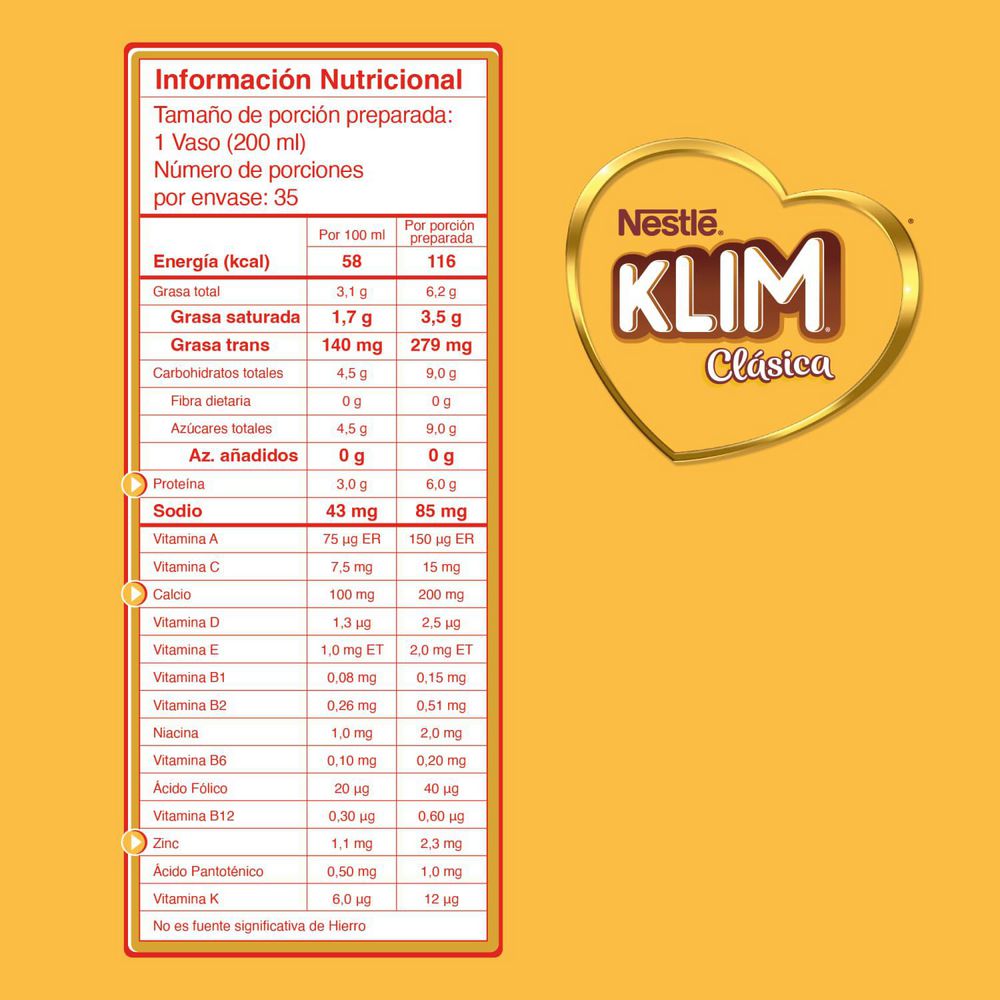 Leche KLIM en polvo clásica bolsa (840  gr) img #4