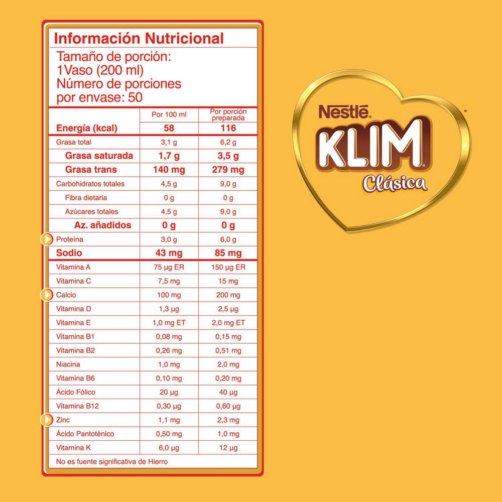 Leche KLIM en polvo clásica (1200  gr) img #4