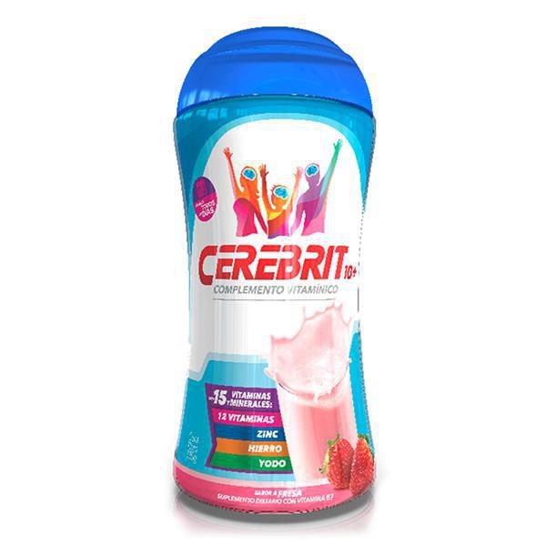 Complemento vitamínico CEREBRIT10 sabor a fresa (330  gr) img #1