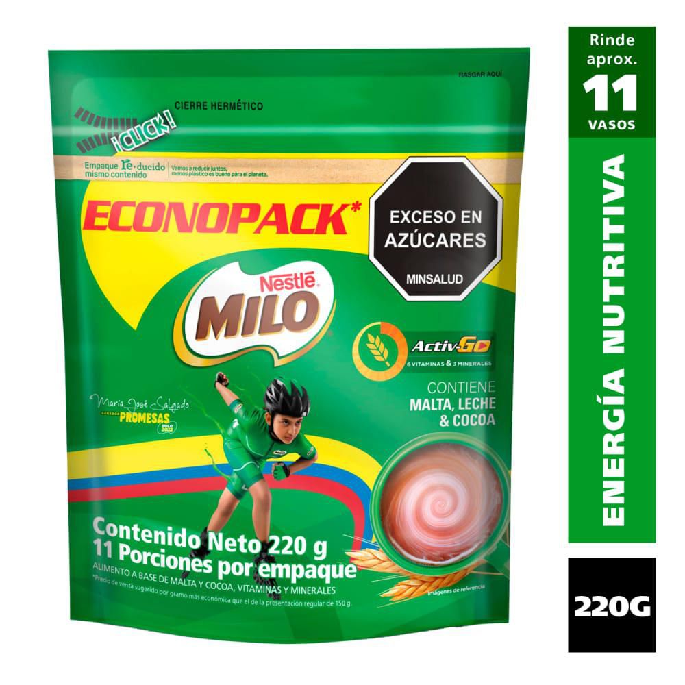 Bebida achocolatada MILO activ go energía nutritiva (220  gr) img #1