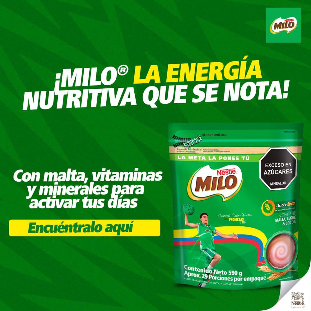 Bebida achocolatada MILO activ go energía nutritiva (220  gr) img #5