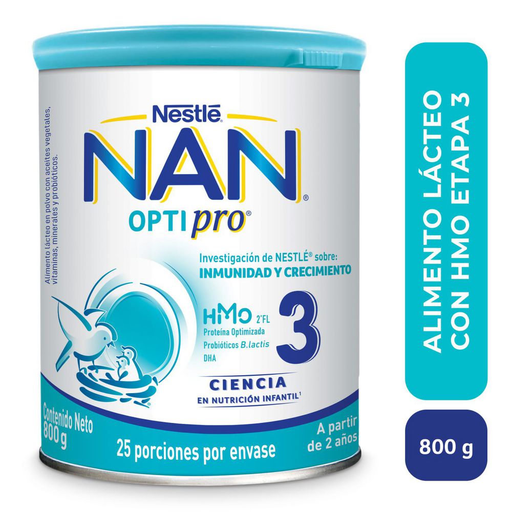 Fórmula infantil NAN optipro 3 lata (800  gr) img #1