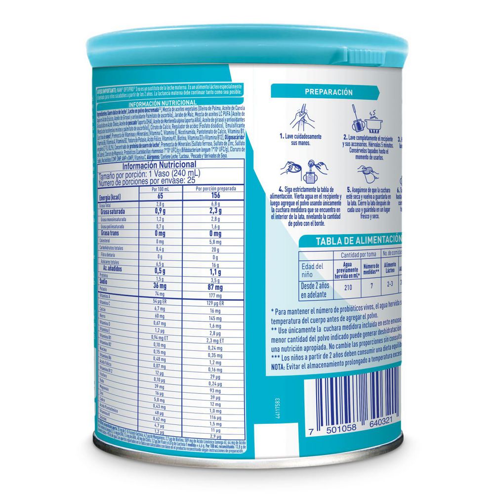 Fórmula infantil NAN optipro 3 lata (800  gr) img #3