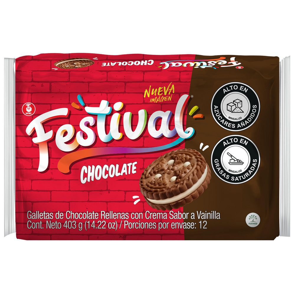 Galletas FESTIVAL chocolate x12und (403  gr) img #2