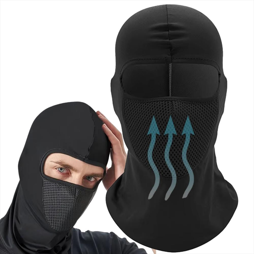 Balaclava Pasamontañas Con Malla Multifuncional Negro img #1