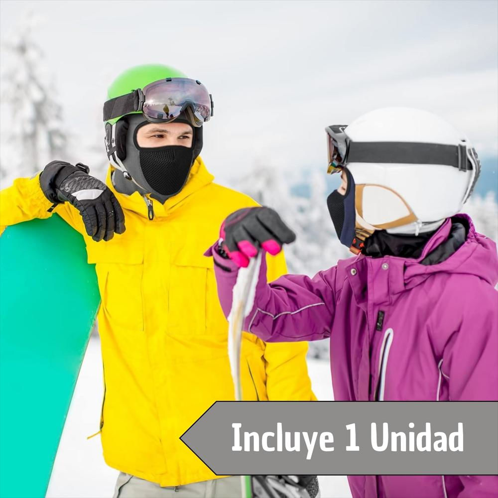 Balaclava Pasamontañas Con Malla Multifuncional Negro img #2