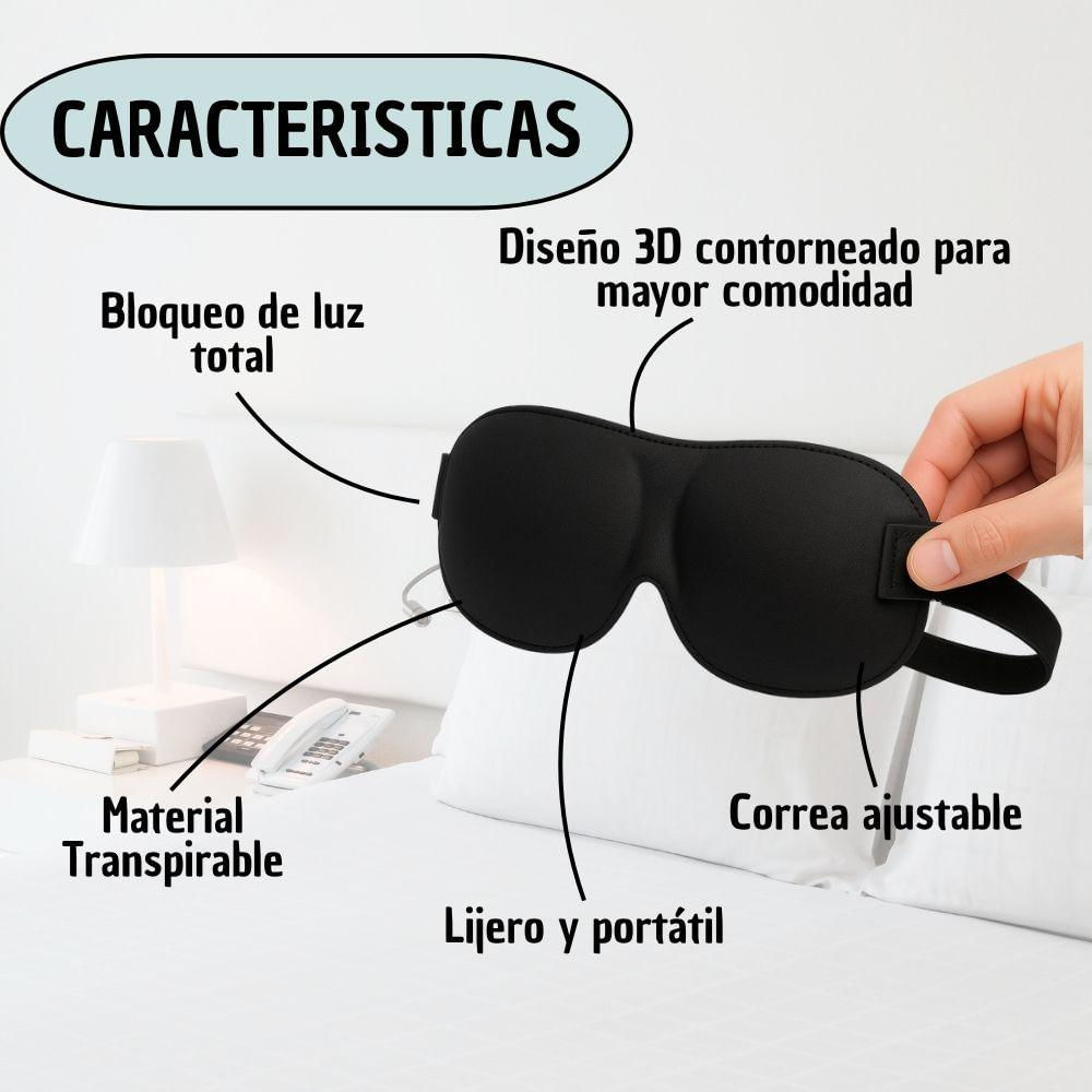 Antifaz Para Dormir Ergonómico Y Comodo img #3