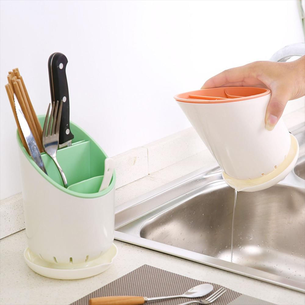 Escurridor De Plástico Para Cubiertos Con Base img #4