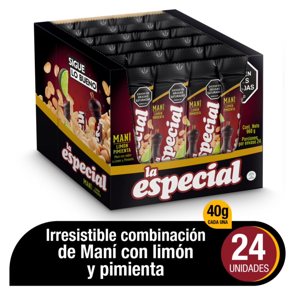 Maní LA ESPECIAL limón pimienta (960  gr) img #1