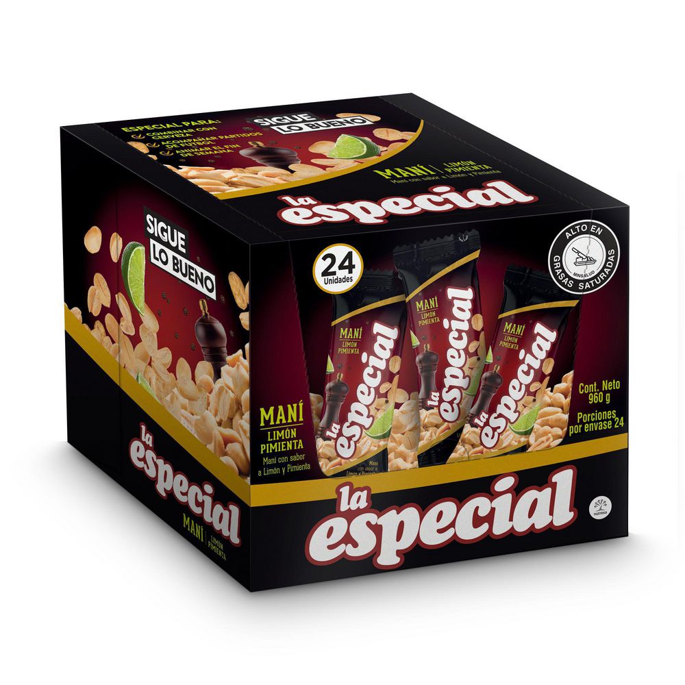 Maní LA ESPECIAL limón pimienta (960  gr) img #2
