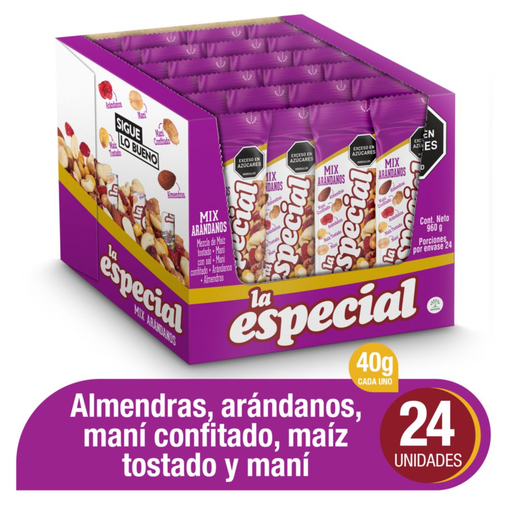 Frutos secos LA ESPECIAL arándanos (960  gr) img #1