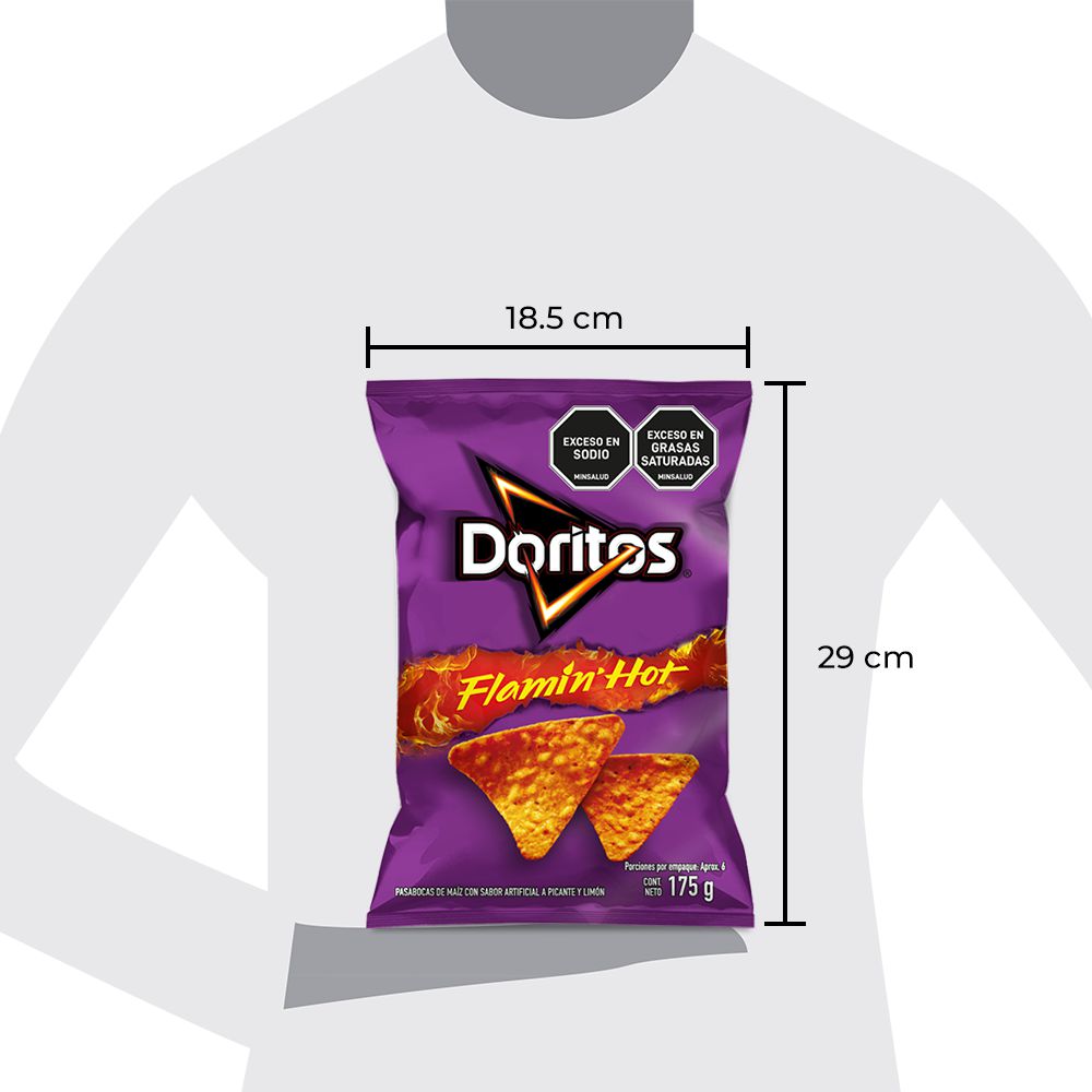 Pasabocas DORITOS famin hot (175  gr) img #2