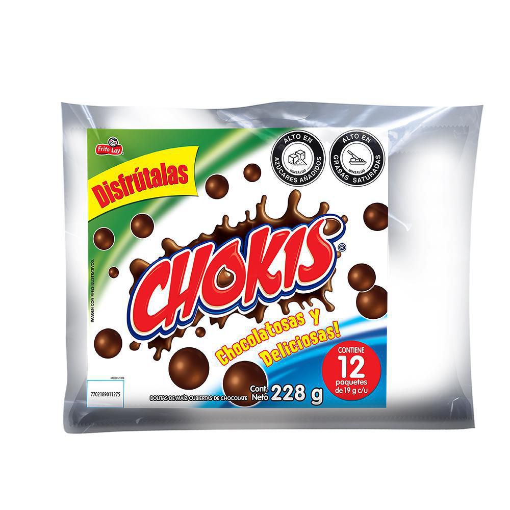Chokis FRITO LAY bolitas cubiertas chocolate (228  gr) img #1