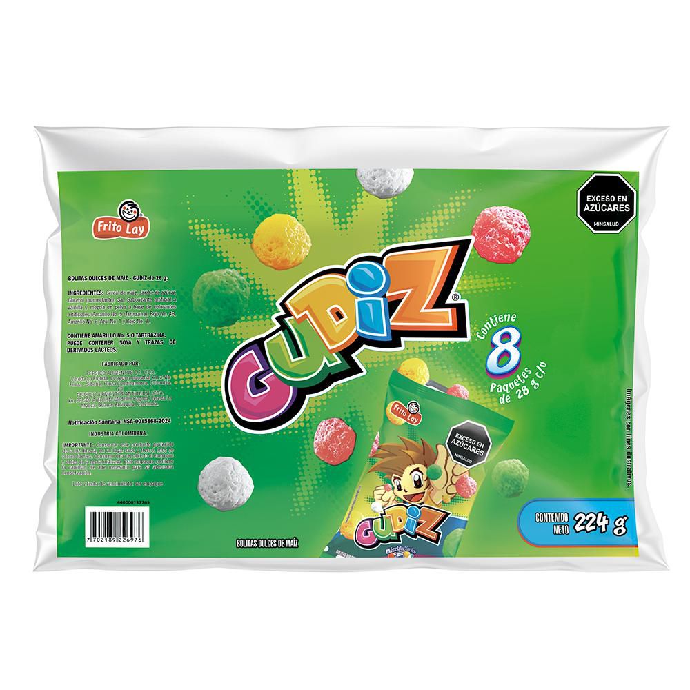 Pasabocas FRITO LAY gudiz bolitas dulces (224  gr) img #1