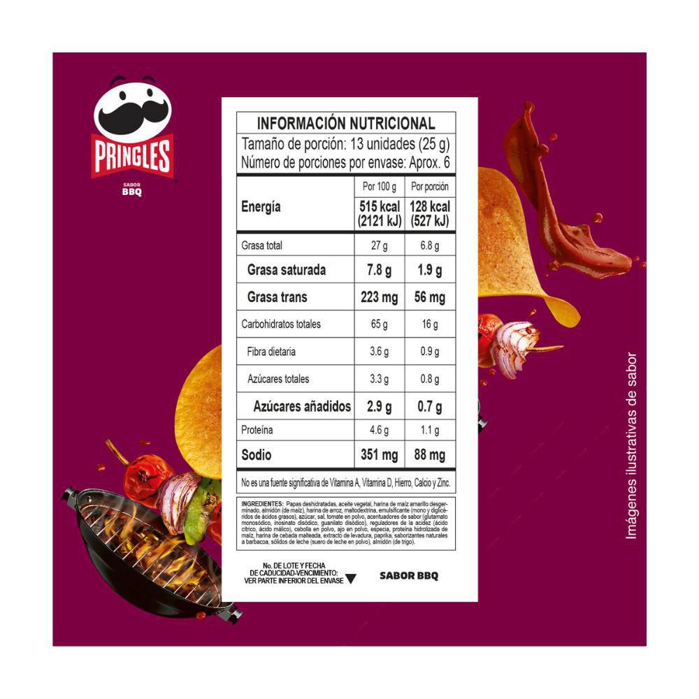 Papas PRINGLES sabor BBQ (158  gr) img #3
